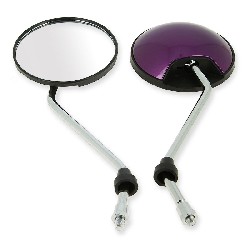 Pair of mirrors for Citycoco scooter - Purple Metallic
