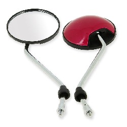 Pair of mirrors for Citycoco scooter - Red