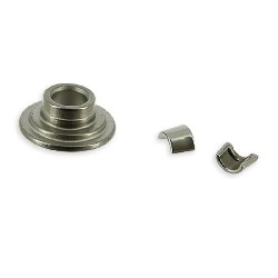Valve Split Collet + Retainer for engines 50-125cc for Spare Parts Bubbly Skyteam