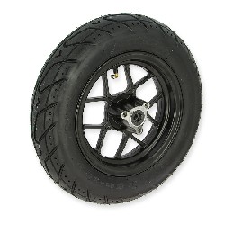Full 3.50-10 Front Wheel for Dax Skymax Black