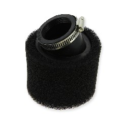 Double angled foam air filter - 41-43mm - Black