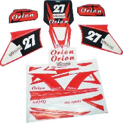 Decoration Kit for Dirt Bike AGB27 - Red