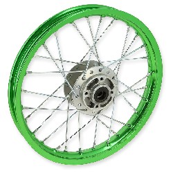 14'' Front Rim for Dirt Bike AGB27 (type 1) - Green