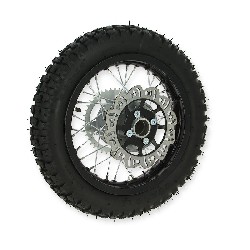 12'' Rear Wheel for Dirt Bike AGB27 Black