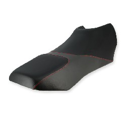 2-up Seat for PBR - Black with red stitching
