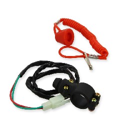 Pull Kill Switch typ1 Red for ZPF Pocket Bike Racing Parts