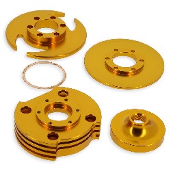 Racing Cylinder Head (type C) - Gold, Cross Pocket Bike Parts