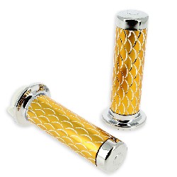 Handlebar Grips - Scale Style - Gold