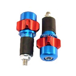Custom Handlebar End Plugs (type 2) - Red-Deep Blue