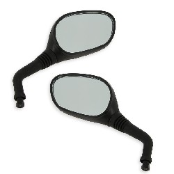 Pair of mirrors for Jonway Scooter YY50QT-28 - Black, Jonway Scooter Parts