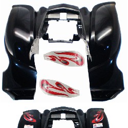 Rear Fairing + Stickers for ATV Shineray Quad 200cc, Shineray Parts ATV 200STIIE and STIIEB