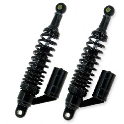 Pair of Front Gas Shock Absorbers for ATV Shineray Quad 200cc STIIE - Black