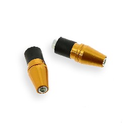 Custom Handlebar End Plugs (type 5) - Gold