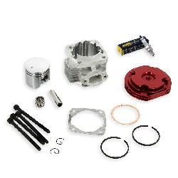 Head Kit 53cc - 4 transfer ports - 12mm axle (type B) - Red, Supermoto pocket Spare Parts