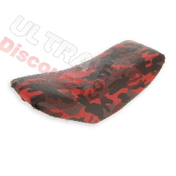 Saddle style camouflage red for supermoto