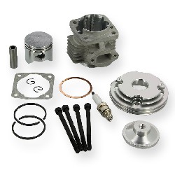 Head Kit 53cc for Pocket Bike - 3 big transfer ports - 12mm axle, Pocket Quad Spare Parts