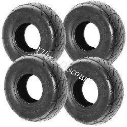 Set of 4 Road Tires for ATV Pocket Quad - 3.00-4