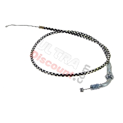 Throttle Cable (type A) - Black-Alu