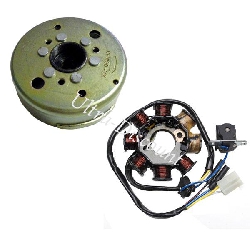 Magneto-Stator for Chinese Scooter 50cc 4 stroke