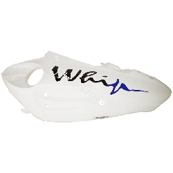 Left Side Fairing for Chinese Scooter (type 2) - White-Blue