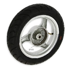 Rear Wheel for Chinese Scooter (Silver - type 2)