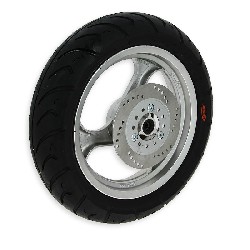 Front Wheel for Chinese Scooter (Silver - type 2)