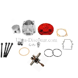 Head Kit 53cc - 4 transfer ports - Racing Crankshaft - 10mm axle (type B) - Red