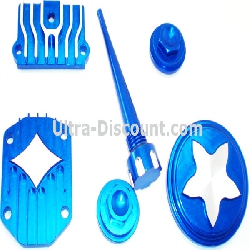 Decoration Kit for Dirt Bike Engine (type 2) - Blue