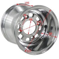 Rear Aluminum Rim for ATV Shineray Quad 250cc STXE