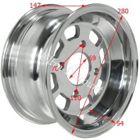 Front Aluminum Rim for ATV Shineray Quad 250cc STXE