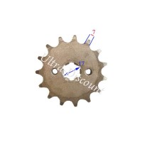 16 Tooth Reinforced Front Sprocket for Dirt Bike (428 : Ø:17mm)