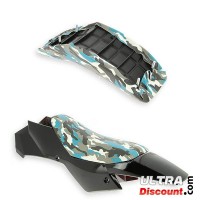 Saddle for pocket ATV style camouflage blue Bilder 1