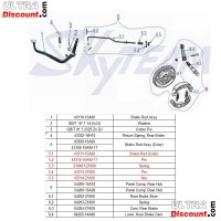 Rear Brake shoe for Monkey Gorilla 50cc ~ 125cc Bilder 1