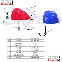 Fuel Tank for Skymini Skybongo 50cc Black (E4) Bilder 2