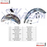 Skyteam Front Fender for Monkey Gorilla and LaMans- CHROME Bilder 1