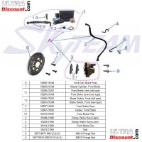 Front Brake Pad for Monkey Gorilla Skyteam Bilder 1