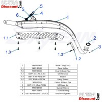 Chrome exhaust panel for Skyteam Trex Bilder 1