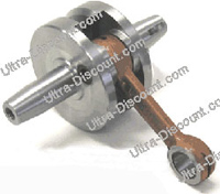 Head Kit 53cc - 4 transfer ports - Racing Crankshaft - 12mm axle (type B) - Blue Bilder 1