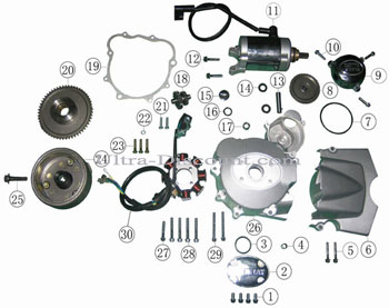 Stator for ATV Shineray Quad 250cc STXE Bilder 1