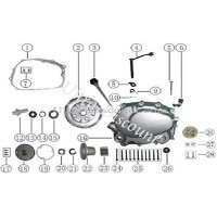 Clutch Maintenance Kit for ATV Shineray Quad 250cc ST-9E - STIXE